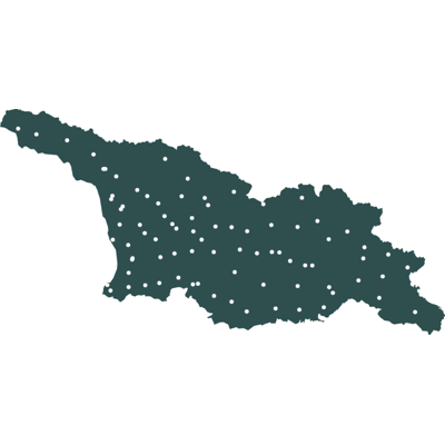 Example of geocoding with point geometry: Georgia Example of geocoding with point geometry: Georgia